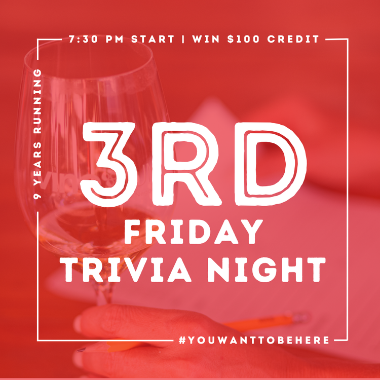 08-21-2026 | 3rd Friday Trivia Night