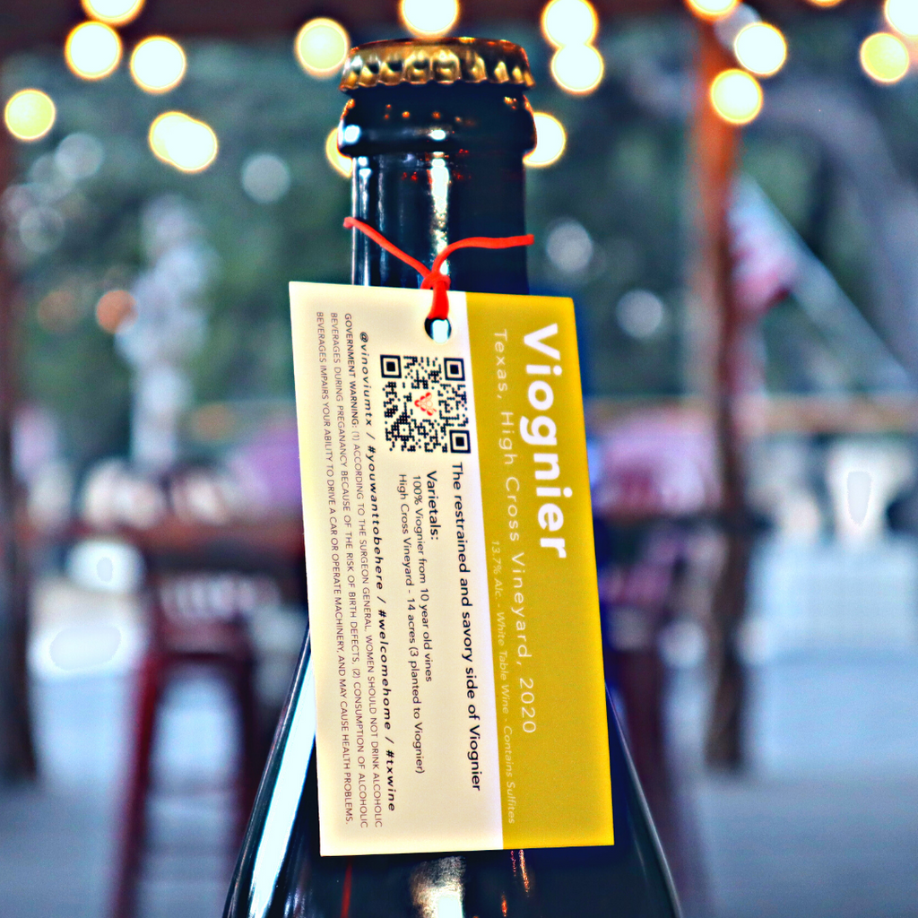 Viognier, Texas, High Cross Vineyard, 2020