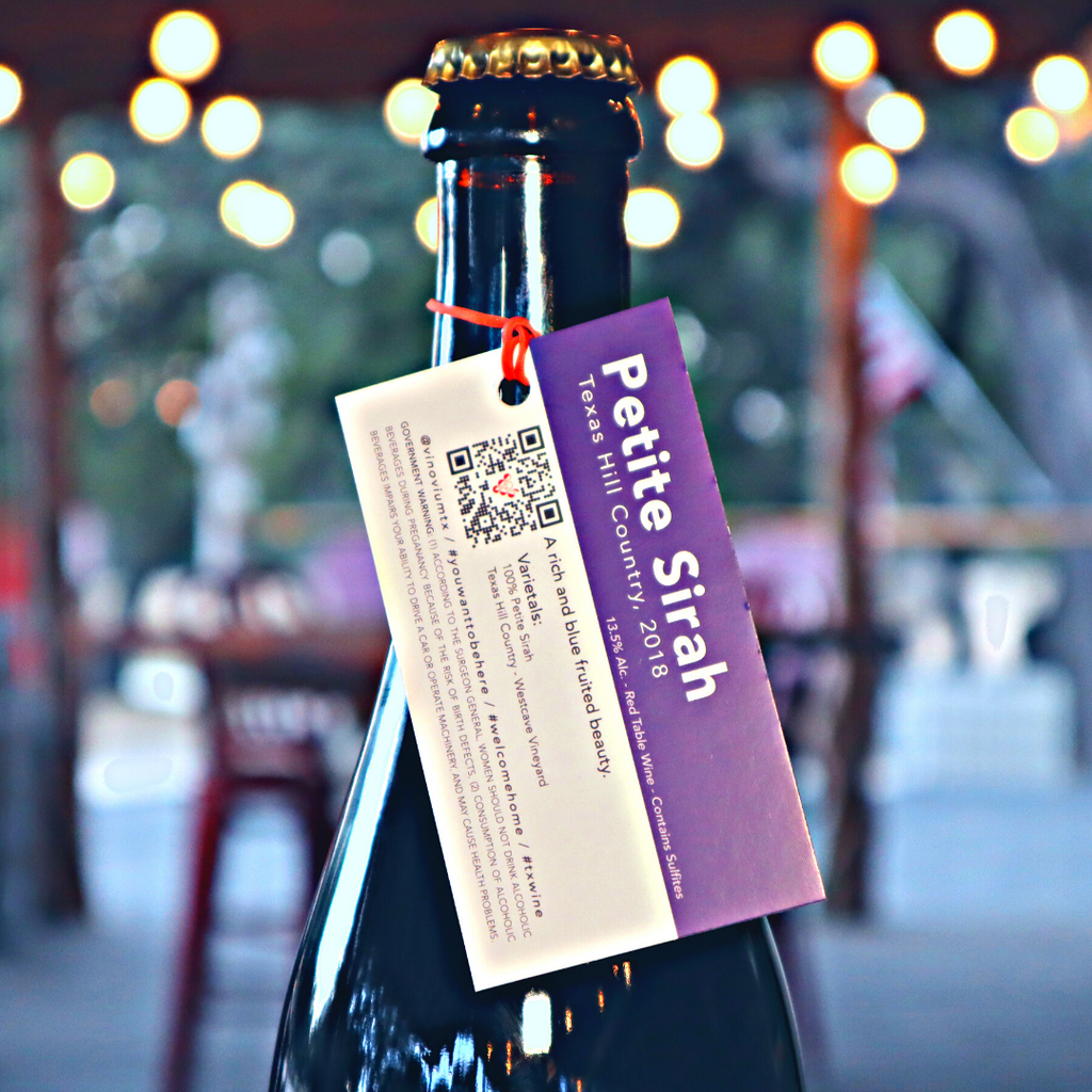 Petite Sirah, Texas Hill Country, Westcave Vineyard, 2019