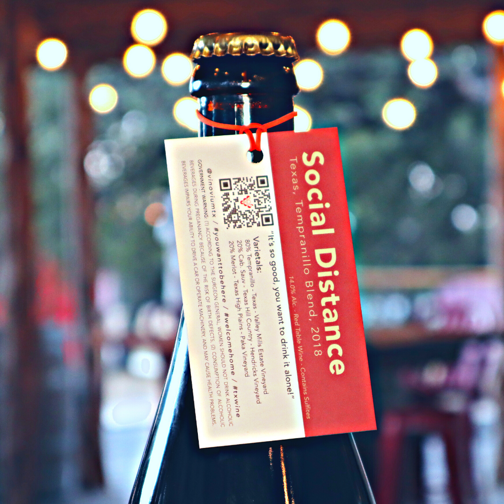 'Social Distance' Tempranillo Blend, Texas, 2018